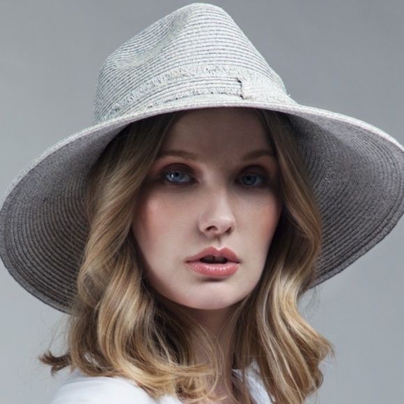 Accessories - LAST ONE**Wide Brim Panama Hat with Frayed Band